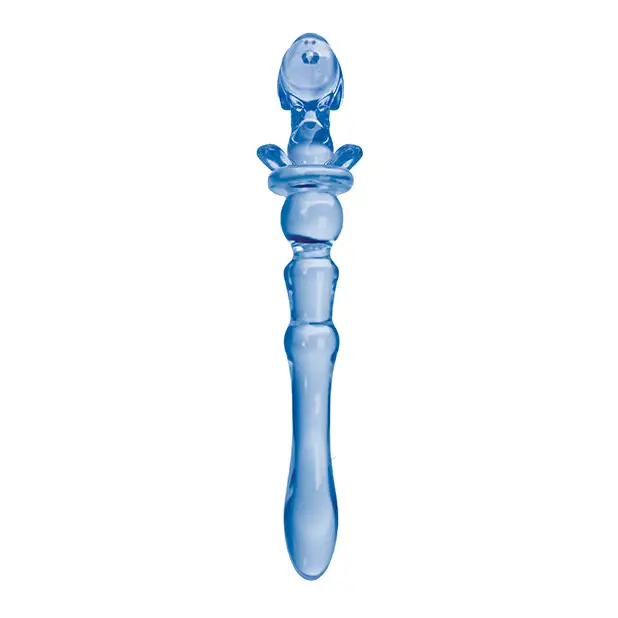 Glass Menagerie Puppy Glass Dildo - Dark Blue - Dongs & Dildos