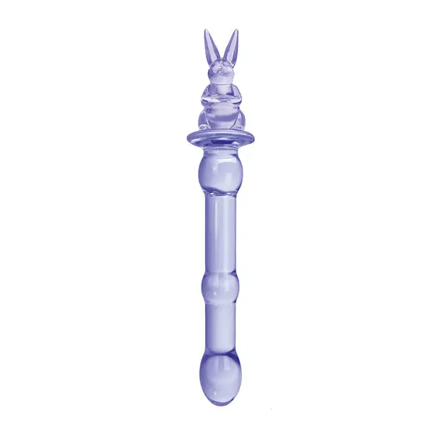 Glass Menagerie Rabbit Glass Dildo - Pink - Dongs & Dildos