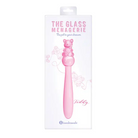 Glass Menagerie Teddy Glass Dildo - Pink - Dongs & Dildos