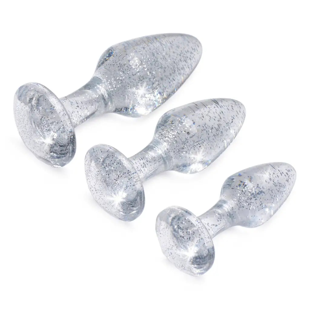 Booty Sparks Plug Glitter Gem Anal Plug Set at the Haus of Shag