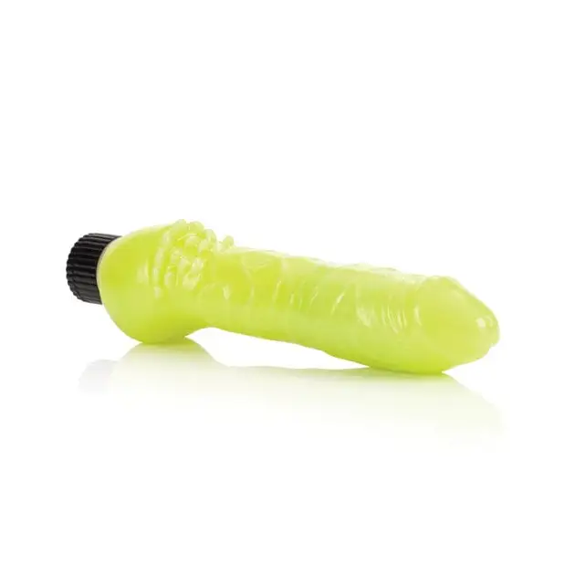 CalExotics Vibrator Glow-in-the-dark 7" Jelly Penis Vibe at the Haus of Shag