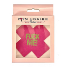 Glow in the dark fuck me pasties, pink heart shaped stickers with gold foil