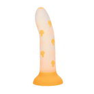 Glow Stick Mushroom Suction Cup Glow-in-the-Dark Dildo - Orange - Dongs & Dildos