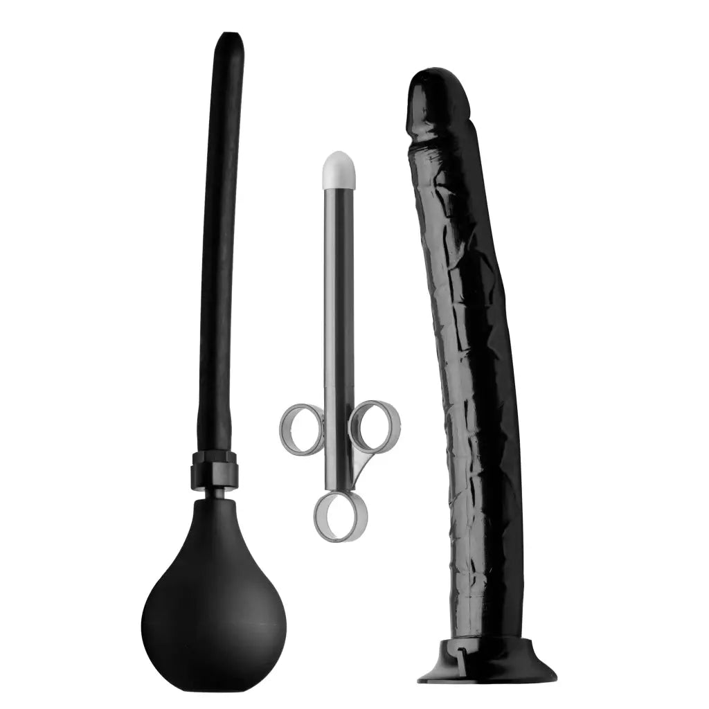 Go Deep Anal Cleansing Kit With Huge Dildo.