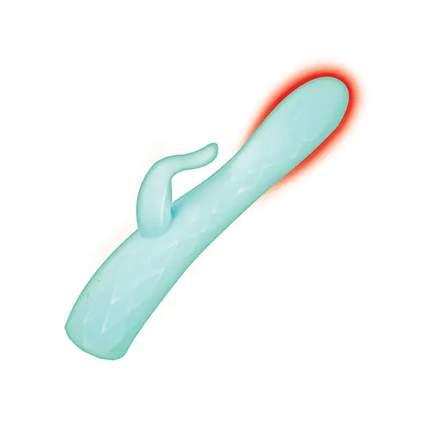 Goddess Heat-up & Rotating Vibrator - Aqua - Vibrators