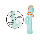 Goddess Heat-up & Rotating Vibrator - Aqua - Vibrators