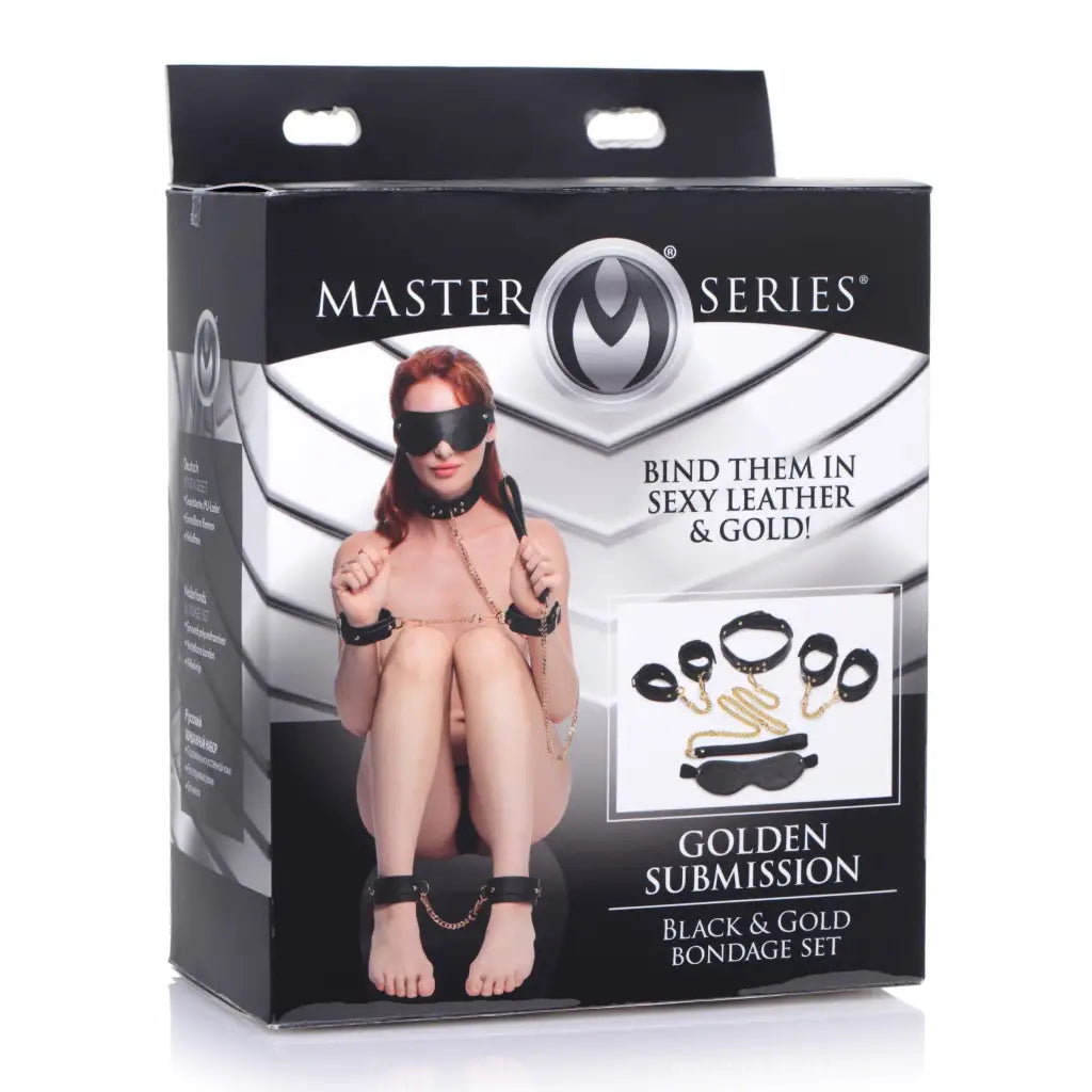 Master Series Bondage Kit Gold Submission Bondage Kit at the Haus of Shag