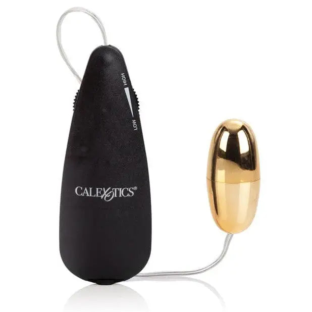 Golden Bullet product: A gold egg containing a multi-speed black egg inside