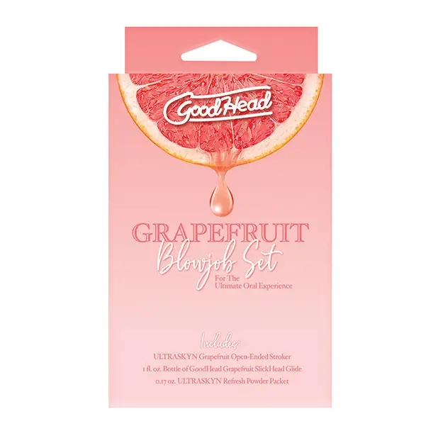 Goodhead Grapefruit Blowjob Set - Manual Stroker