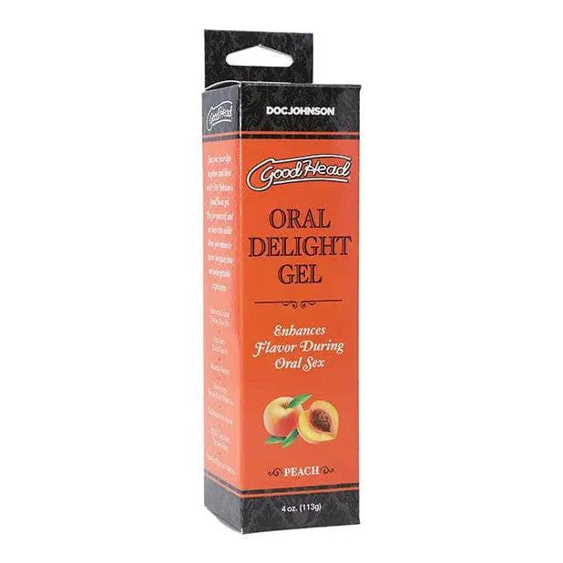 Doc Johnson Sexual Enhancers Peach Goodhead Oral Delight Gel - 4 Oz at the Haus of Shag