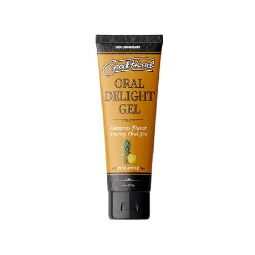 Doc Johnson Lubricants and Toy Cleaners GoodHead Oral Delight Gel Pineapple Bulk 4 oz. at the Haus of Shag