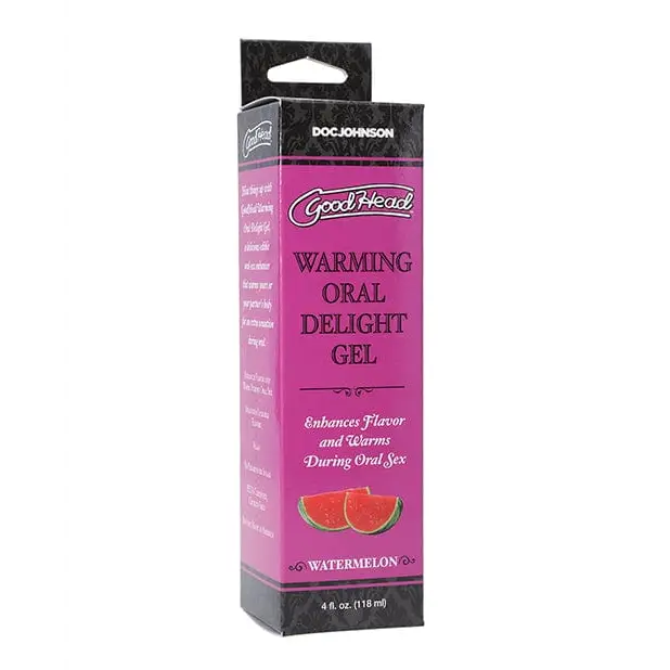 Doc Johnson Sexual Enhancers Watermelon Goodhead Warming Oral Delight Gel - 4 Oz at the Haus of Shag