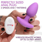 Gossip Pop Rocker 10-Function Rechargeable Butt Plug Violet with wireless remote control