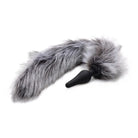 Tailz Tail Plug Gray Gray Wolf Tail Anal Plug And Ears Set at the Haus of Shag