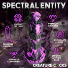 Grim Silicone Dildo: Ghostly purple-glowing figure with skeletal features and flowing robes