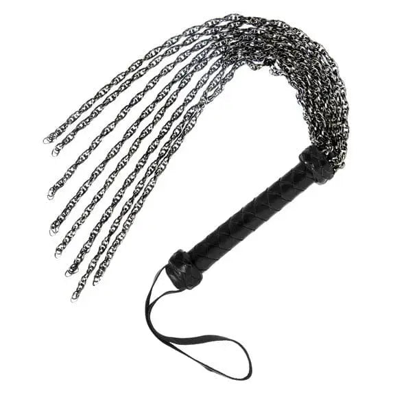 Master Series Flogger Gunmetal Chain Flogger at the Haus of Shag