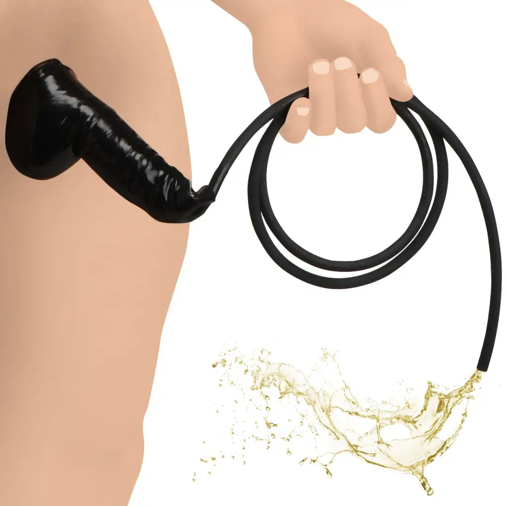 Guzzler Realistic Penis Sheath With Tube - Cock Extender