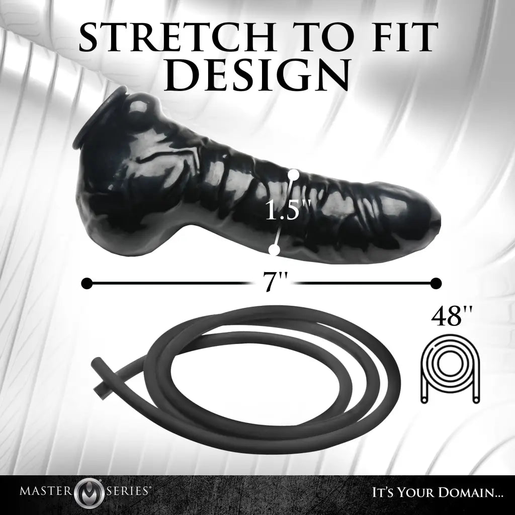 Guzzler Realistic Penis Sheath With Tube - Cock Extender