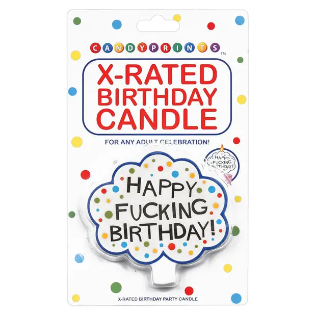 Happy Fucking Birthday! X-Rated Candle - Party Supplies