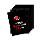 Happy Steak And Bj Day Naughty Greeting Card - Pack Of 6 - Party Supplies