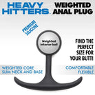 Heavy Hitters Plug Small / Black Heavy Hitters Round Premium Silicone Weighted Anal Plug at the Haus of Shag