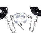 Metal ball stretcher with chains and leather straps – Hells Tether Ball Stretcher Humbler