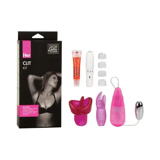 CalExotics Stimulators Her Clit Kit - Multi Color at the Haus of Shag