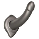 Metallic gray sex toy, curved shape, flared base - Her Royal Harness Me2 Ult Soft G Probe