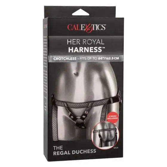 Her Royal Harness The Regal Duchess Pewter adult intimate wear packaging by CalExotics