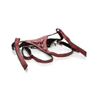 Pink python leather dog harness ’Her Royal Harness The Regal Queen Strap On Harness’ by CalExotics