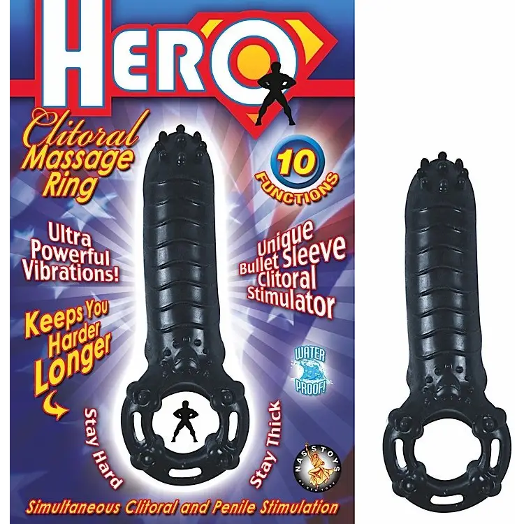 Hero Cockring & Clit Massager - Clear - Sextoys for Couples