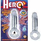 Hero Cockring & Clit Massager - Clear - Sextoys for Couples