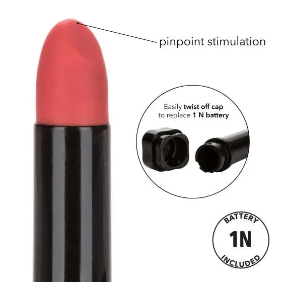 CalExotics Vibrator Hide & Play Lipstick Red at the Haus of Shag