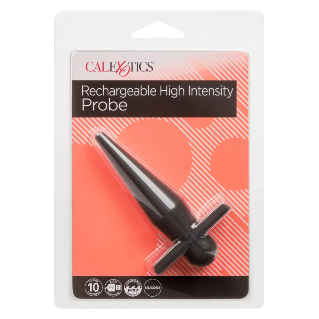 High Intensity Probe Black Rechargeable - Powered Butt Plug