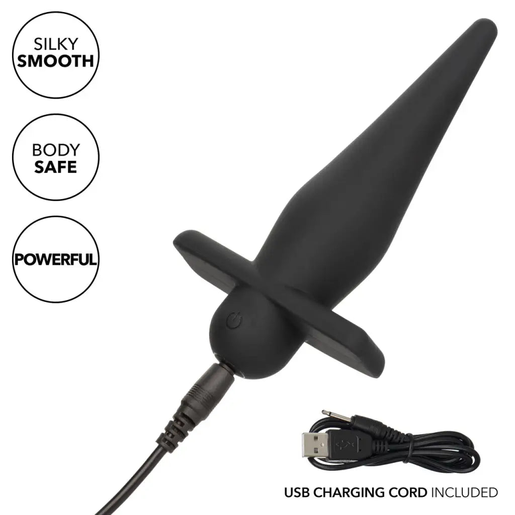 High Intensity Probe Black Rechargeable - Powered Butt Plug