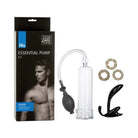 CalExotics Penis Enhancement His Essential Pump Kit - Clear at the Haus of Shag