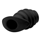 Black silicon ear plug from Hive Ass Tunnel Silicone Ribbed Hollow Anal Plug collection