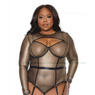 ’holiday Metallic Fishnet Shrug Black/gold Os/xl - Shrug