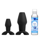 CleanStream Hollow Plug Hollow Anal Plug Trainer Set With Desensitizing Lube at the Haus of Shag