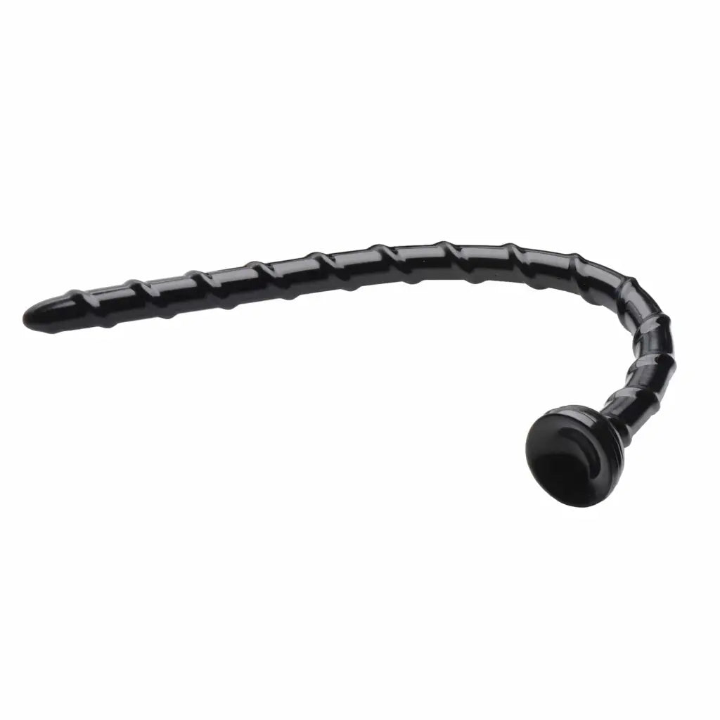 Hosed 18 Inches Swirl Anal Snake flexible black plastic cable organizer