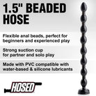 Hosed Plug Hosed 19 Inch Beaded Anal Snake at the Haus of Shag