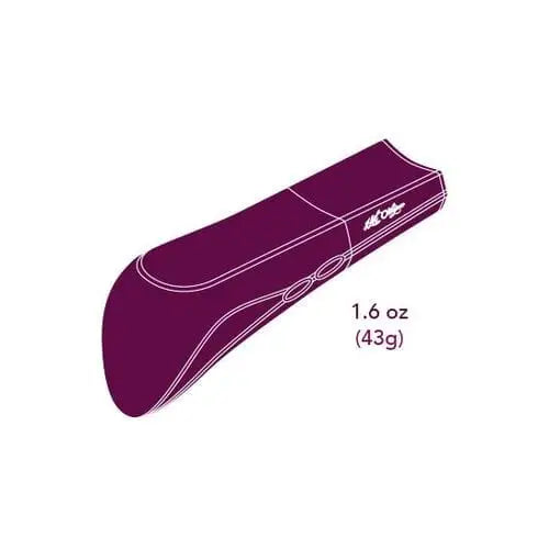 Purple guitar case with Hot Octopuss AMO Rechargeable Bullet Vibrator on white background