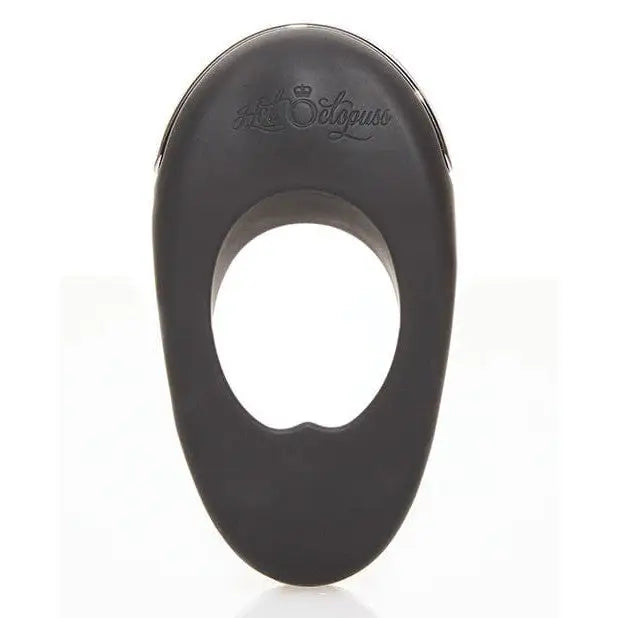 Hot Octopuss ATOM PLUS: Dual Motor Rechargeable Black Rubber Cock Ring for Ultimate Pleasure