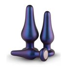 Hueman Comets Butt Plug Set Of 3 - Purple - Butt Plug