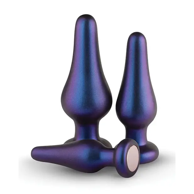 Hueman Comets Butt Plug Set Of 3 - Purple - Butt Plug