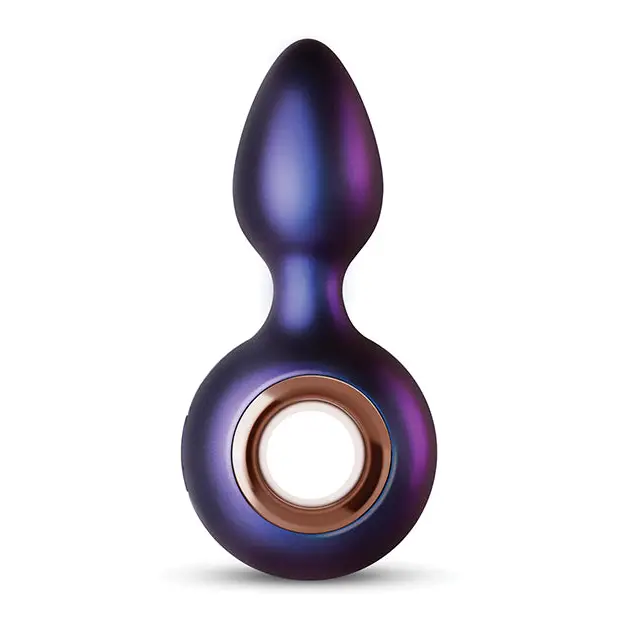 Hueman Deep Space Vibrating Anal Plug - Purple - Powered Butt Plug