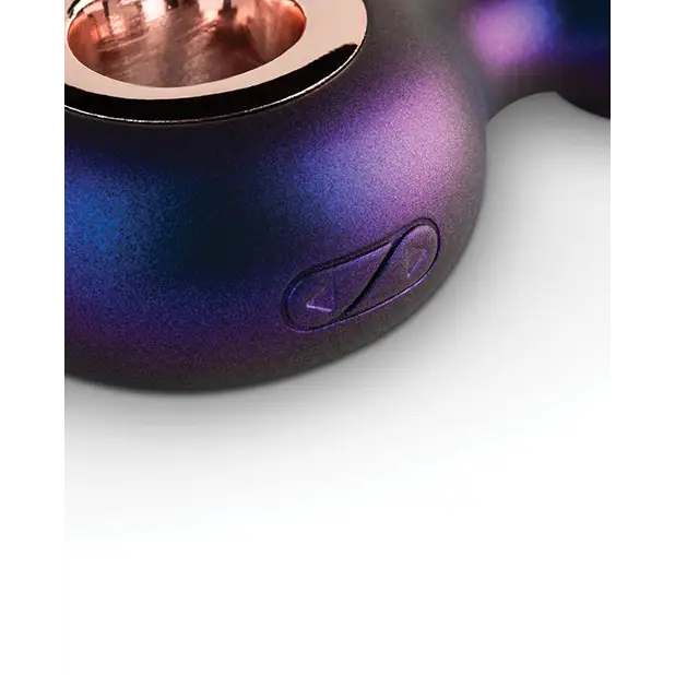 Hueman Deep Space Vibrating Anal Plug - Purple - Powered Butt Plug