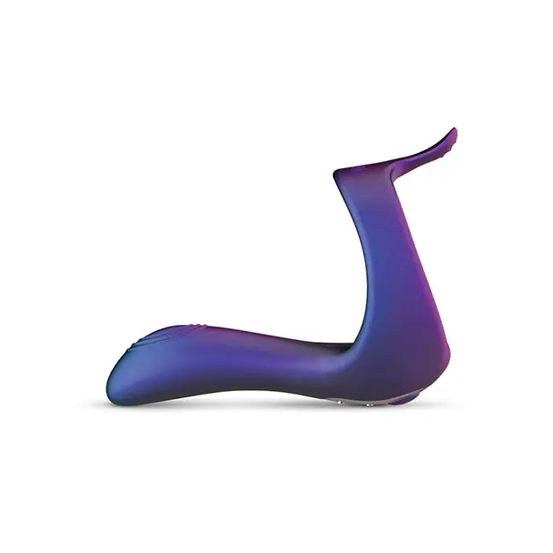 Hueman Eclipse Cock Ring w/Vibrating Perineum - Purple - Anal Products