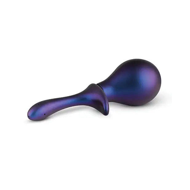 Iridescent blue-purple Hueman Nebula anal douche bulb for hygiene and cleansing