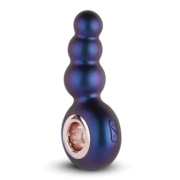 Hueman Outer Space Vibrating Anal Plug - Purple - Powered Butt Plug